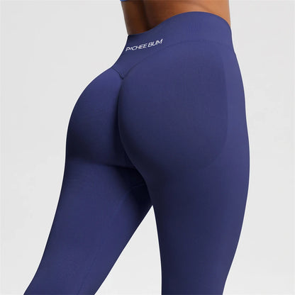 2025 Bum Shaping Leggings Impact Women Seamless Sports Yoga Pants Low Ribbed Band Gym clothes Fitness Workout Scrunch Butt Tight